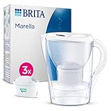 BRITA Wasserfilter Kanne Marella weiß (2,4l) inkl. 3x MAXTRA PRO All-in-1...