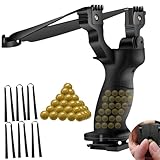 NWIWI Zwille Steinschleuder Set,Slingshot mit Verstecktem Magazin...