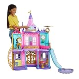 Mattel Disney Prinzessin Puppenhaus, Magisches Schloss, 3 Etagen, 10...