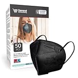 general merchandising Schwarze 50 Stück FFP2-Masken | FFP2 Maske Schwarz...