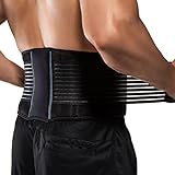 BraceUP Rückengurt, Rückenstützgürtel - Atmungsaktive Rückenbandage...