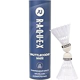 Raquex Badminton-Federbälle aus Nylon– Röhre mit 6 Federbällen mit...