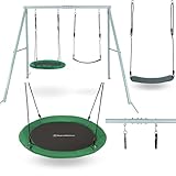 HyperMotion Swing HYP2 Gartenschaukel-Set - Doppel- & Nestschaukel mit...