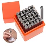 Habwea 37 Stück Schlagzahlen Alphabet Set,3mm Schlagbuchstaben,Buchstaben...