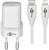goobay 61084 / USB-C Ladegerät mit Netzteil/iPhone Schnellladekabel ideal...