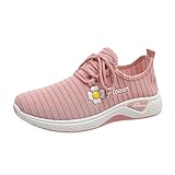 Sneaker Damen Sportschuhe Sommer Strick Mesh Atmungsaktiv Laufschuhe...
