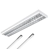 ELG Leuchten LED Rasteranbauleuchte 150cm 2-flammig inkl. 2x 24 Watt 4000lm...