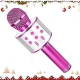 KEWUZY Drahtloses Bluetooth Mikrofon Karaoke, Mikrofon Kinder, Spielzeug...