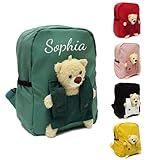 Personalisierte Kindergartenrucksack Kinder mit Gestickt Namen, Bär...