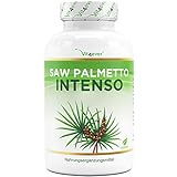 Saw Palmetto Extrakt - 180 Kapseln mit 500 mg Extrakt - Premium: 5%...