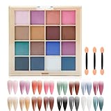 16 Colors Nail Pigment Powder Palette, Pigmentos Para Uñas, Neon Pigment...