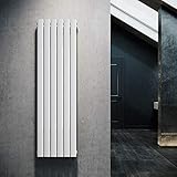 ELEGANT Design Heizkörper Flach 1600x462mm Weiß, Vertikal Heizkörper...