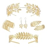 Qiblaou Cleopatra Kostüm Römische Göttin Kostüm 5 Stück Vintage Haar...
