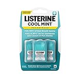 3x Listerine PocketPaks Breath Strips, Cool Mint, Dispensers - für kühle...