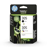 HP 305 (6ZD17AE) Original Druckerpatrone,1xSchwarz,1xFarbe für HP DeskJet...