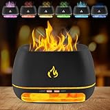 2-in-1 Flammen Aroma Diffuser & Salt Range, 7-Farben-Licht Diffuser...