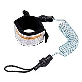 Surfboard Leash Surfen Leine 5 mm 5 ft mit Fußschlaufe Klettverschluss...