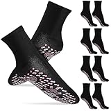 ABOOFAN 5 Paar Thermo-Socken, Winter, schwarz, atmungsaktiv, mit Massage,...