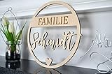 Familienschild, Individueller Schriftzug, Namensschild, Türschild aus...