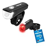 FISCHER Fahrrad LED-Batterie Beleuchtungs-Set small-Box, mit LED...