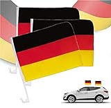Dekotalent® 4er Autofahnen Adler Autoflagge Deutschland Auto Autofahne...