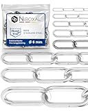 100cm = 1 Meter 6mm starke Edelstahl Kette zum Aufhängen Meterware V4A...