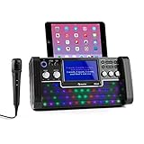 AUNA DiscoFever LED Edition - Karaoke Anlage, Karaoke Maschine mit...