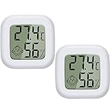 PAIRIER Digitales LCD Raumthermometer, 2 Stück Mini Thermometer Hygrometer...