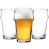 Glasmark KROSNO 1992 Biergläser Set 4 Stück 300 ml Pils Bierglas Stout...