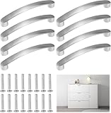 8 Stück Schranktürgriffe, Möbelgriffe 128mm Lochabstand, Schrankgriffe...