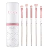 Augenpinsel-Set Luvia, Essential Eye Brush Set, 5 Lidschatten...
