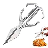 Küchenschere aus Edelstahl für Lebensmittel, 2-in-1-Küchenschere, 24,5 x...