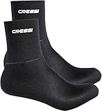 Cressi Black Neoprene (3 or 5mm) Socks Resilient - Neopren Tauchsocken...