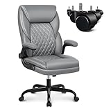 ChaCool Bürostuhl Schreibtischstuhl Ergonomisch, Chefsessel PU-Leder mit...