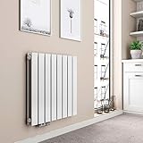 EMKE Heizkörper Horizontal 630x620mm, Flachheizkörper Doppellagig Design...