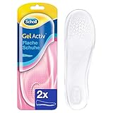 Scholl GelActiv Einlegesohlen für flache, schmale Schuhe von 35-40.5,...