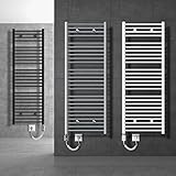 ECD Germany Badheizkörper Elektrisch 750x1200mm Weiß gerade mit...