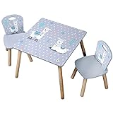 Kesper | Kindertisch mit 2 Stühlen, Material: Faserplatte, Maße: 55 x 55...