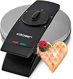 Cloer 1639SR Waffeleisen, Herzwaffel 15,5 cm Ø, doppelte...