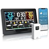 Brandson - Wetterstation Wlan mit Außensensor - WiFi mit App Tuya und...