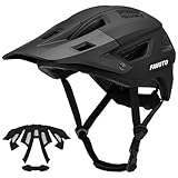 Favoto Mountainbike Fahrradhelm mit Schirm Leicht - Doppelte Inmould...