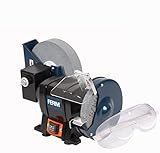 FERM BGM1021 Nass und Trockenschleifmaschine - Doppelschleifmaschine 250W -...