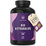 Bio Astragalus - 270 Kapseln - HOCHDOSIERT: 3000 mg reinem Bio Rohstoff pro...