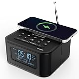 MAJORITY Knapton | Nachttischradio mit Bluetooth | 15W kabelloses Laden &...