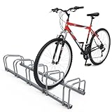 VOUNOT Fahrradständer, für 5 Fahrräder, Boden und Wandmontage,...