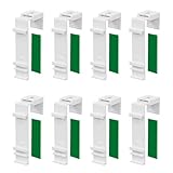ShnminEU 8 STK. Klemmhalter lang für Klemmfix Doppelrollo Duo-Rollo zum...