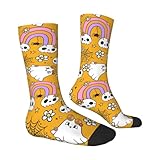 ZAZYXTJ Mittelwadensocken, Crew, Sportsocken, gemütlich, leger, für Damen...