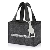 Nordstern Männerhandtasche aus Filz mit 6 Fächern incl. Flaschenöffner...