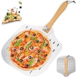 Pizzaschieber Perforiert, 62 * 30,5cm Perforiert Pizzaschaufel Pizzaheber...