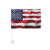 Glasmalerei-amerikanische Flagge, Autoflagge, Fensterclip, 30 x 45 cm,...